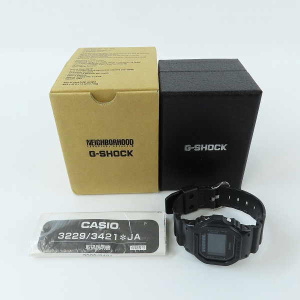 実際に弊社で買取させて頂いたG-SHOCK×NEIGHBORHOOD/Gショック×ネイバーフッド 腕時計 ブラック DW-5600VTの画像 9枚目
