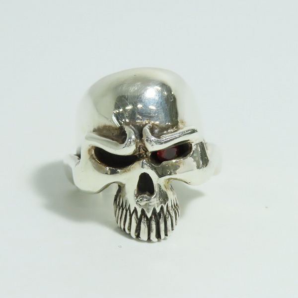 実際に弊社で買取させて頂いたTHIRTEEN DESIGNS/サーティーンデザインズ マッドスカルリング ストーンアイズ 20-21号の画像 1枚目