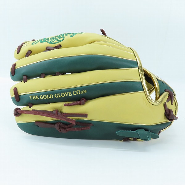 実際に弊社で買取させて頂いたRawlings/ローリングス ハイパーテックカラーシンク 軟式/外野手/右投げ用 グローブ/グラブ GR4AHTCY719の画像 2枚目