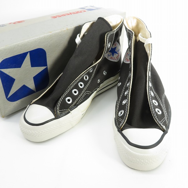 実際に弊社で買取させて頂いたCONVERSE/コンバース ビンテージ  USA製  80's オールスターハイ バスケットボール ブラック 1-9160/7