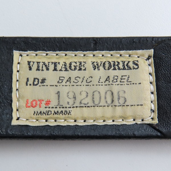 実際に弊社で買取させて頂いたVINTAGE WORKS/ヴィンテージ ワークス レザーベルト DH5638 33/84の画像 3枚目