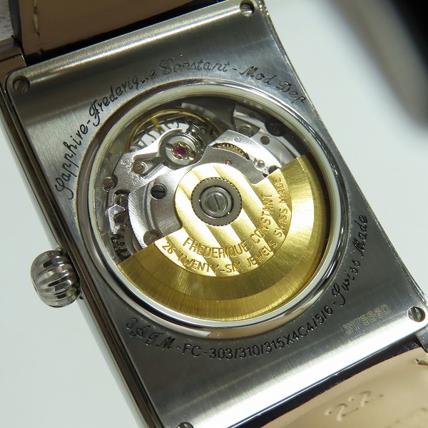 実際に弊社で買取させて頂いたFREDERIQUE CONSTANT/フレデリックコンスタント クラシック カレ ハートビート 自動巻き FC-303/310/315X4C4/5/6の画像 3枚目
