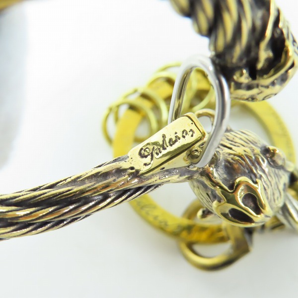 実際に弊社で買取させて頂いた(2)Gangsterville×galcia/ギャングスタービル×ガルシア キーホルダー DEVIL/デビル ブラス 真鍮 キーフック 15cmの画像 5枚目