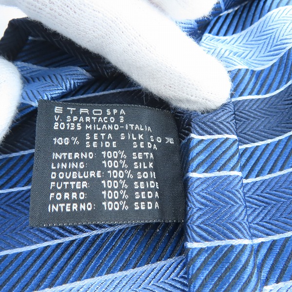 実際に弊社で買取させて頂いたETRO/エトロ 総柄 ネクタイの画像 4枚目