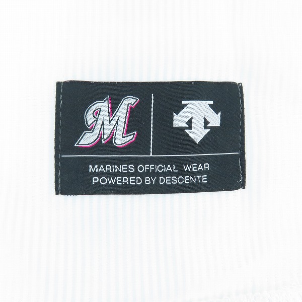 実際に弊社で買取させて頂いたDESCENTE/デサント 千葉ロッテマリーンズ 2005年 アジアチャンピオン ユニフォーム DLM-083V/Lの画像 5枚目