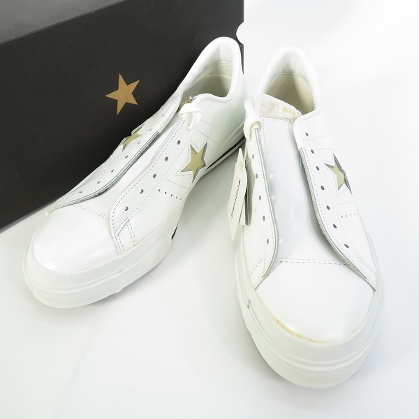 実際に弊社で買取させて頂いた【未使用】CONVERSE/コンバース ONE STAR CELERITY OX ワンスター WHT/GLD/9