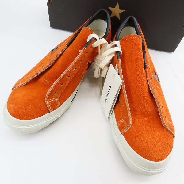実際に弊社で買取させて頂いたCONVERSE/コンバース ONE STAR SUEDE OX /ORG/BLK/9.5