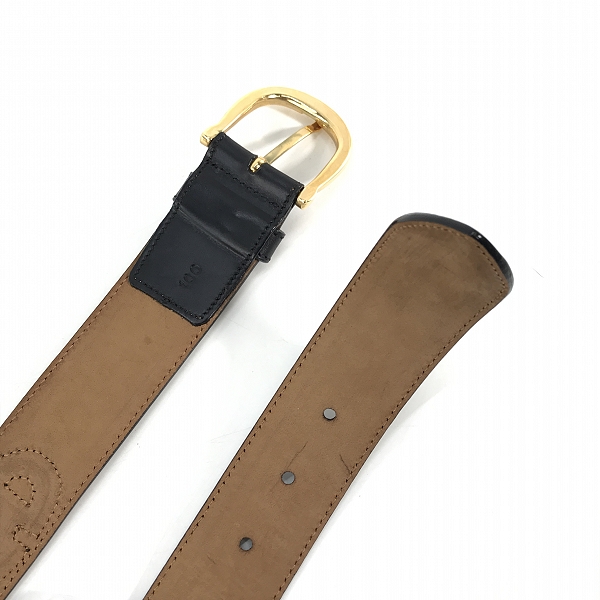 実際に弊社で買取させて頂いたCELINE/セリーヌ レザー ロゴ ベルトの画像 2枚目