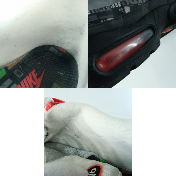 実際に弊社で買取させて頂いたNIKE×atmos/ナイキ×アトモス AIR MAX 95 "WE LOVE NIKE"/エアマックス95 スニーカー AQ0925-002/27.0の画像 6枚目