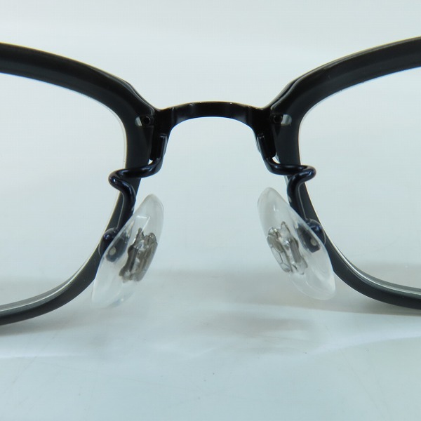 実際に弊社で買取させて頂いた999.9/フォーナインズ 眼鏡/メガネフレーム TITANIUM ミックス/ブラウンデミ  度入り M-23 Col.5207の画像 3枚目