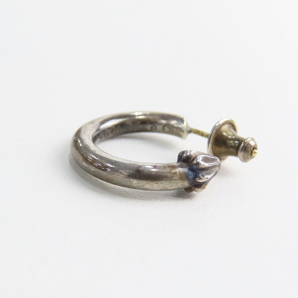 実際に弊社で買取させて頂いたCHROME HEARTS/クロムハーツ プレーンフープピアスの画像 3枚目