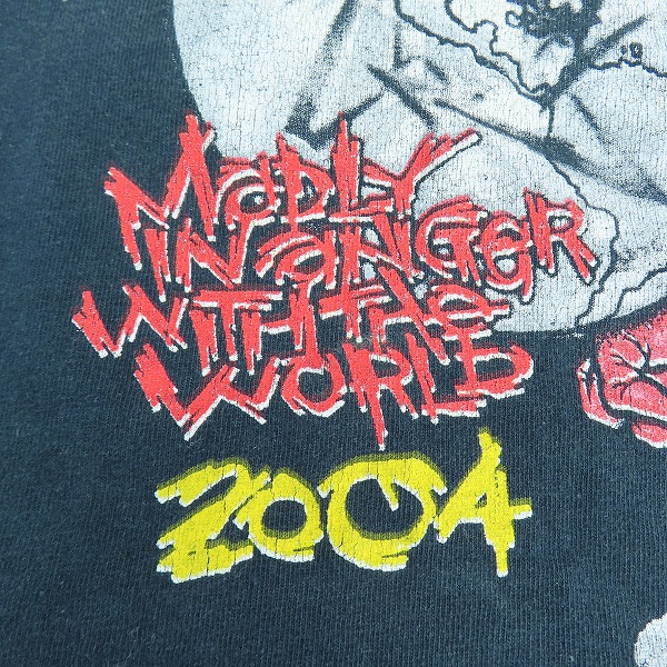 実際に弊社で買取させて頂いたMETALLICA/メタリカ PUSHEAD The Madly in Anger with the World Tour 2004/GODSMACK ヴィンテージ バンドTシャツ/Lの画像 6枚目