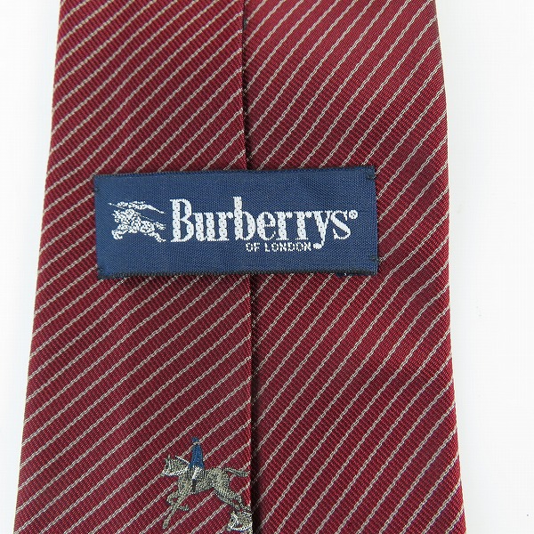 実際に弊社で買取させて頂いたBurberrys/バーバリーズ 刺繍/斜線柄 ネクタイの画像 3枚目