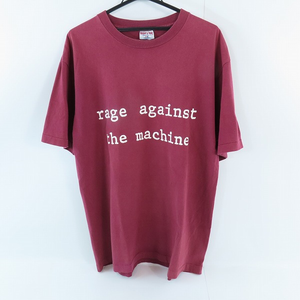 実際に弊社で買取させて頂いたSOF TEE/ 90s ビンテージ RAGE AGAINST THE MACHINE レイジアゲインストザマシーン バンド Tシャツ/XL