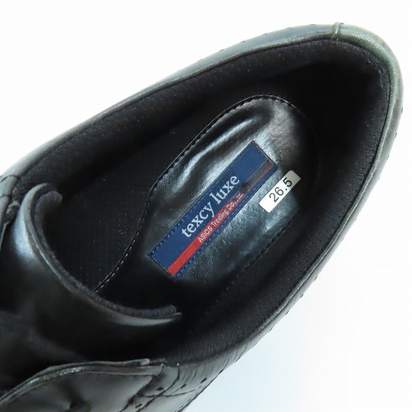 実際に弊社で買取させて頂いたTEXCY LUXE/テクシーリュクス ASICS/アシックス ビジネスシューズ ブラック TU-7774 26.5の画像 4枚目