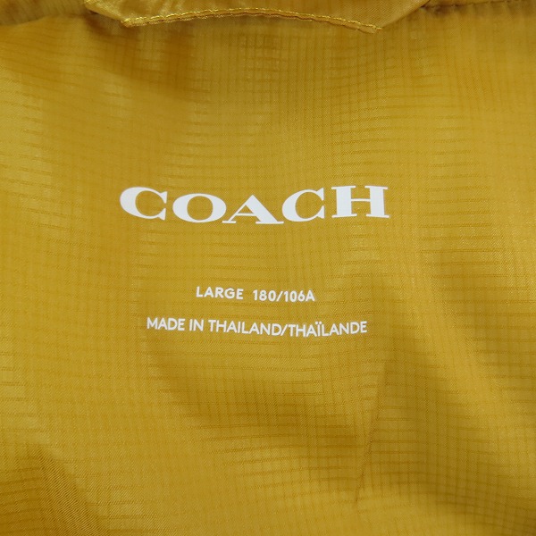 実際に弊社で買取させて頂いたCOACH/コーチ カラーブロック ダウン ジャケット CB661/Lの画像 3枚目