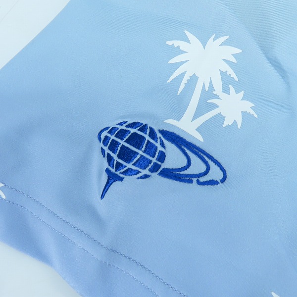 実際に弊社で買取させて頂いた【未使用】BEAMS GOLF/ビームスゴルフ ORANGE LABEL/グラデーション パームツリー ポロシャツ 82-02-0565-444/Mの画像 6枚目