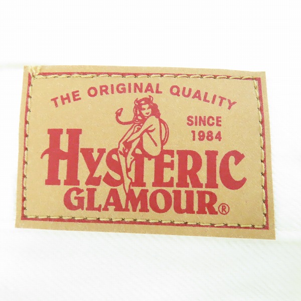 実際に弊社で買取させて頂いたHYSTERIC GLAMOUR/ヒステリックグラマー 16SS THE HEARTBREAKERS HB/UR加工ホワイトデニム 0261AP11/31の画像 2枚目