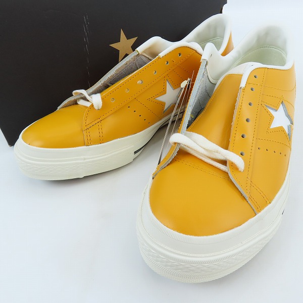 実際に弊社で買取させて頂いた【未使用】CONVERSE/コンバース ONESTAR OX ワンスター YELLOW/WHITE スニーカー /9.5