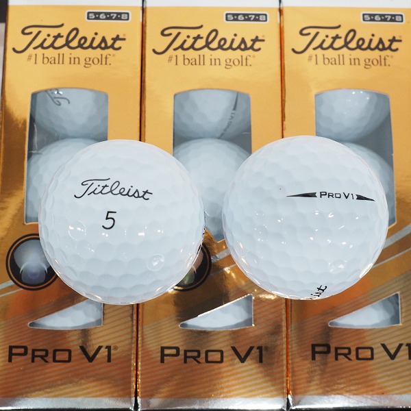 実際に弊社で買取させて頂いた【未使用】Titleist/タイトリスト PRO V1 ゴルフボール ホワイト 1ダース の画像 1枚目