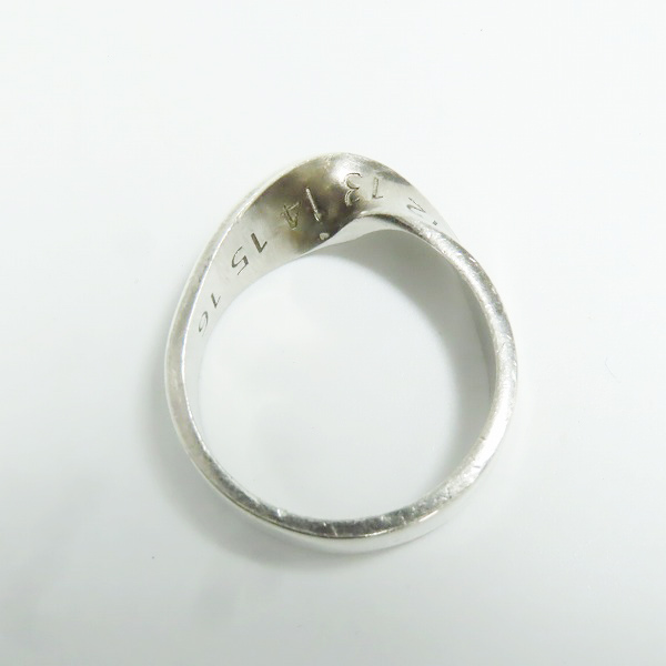 実際に弊社で買取させて頂いたMaison Martin Margiela/メゾンマルタンマルジェラ TWIST RING/ツイストリング ナンバリングロゴ SM1UQ0057/27.5-28号の画像 5枚目