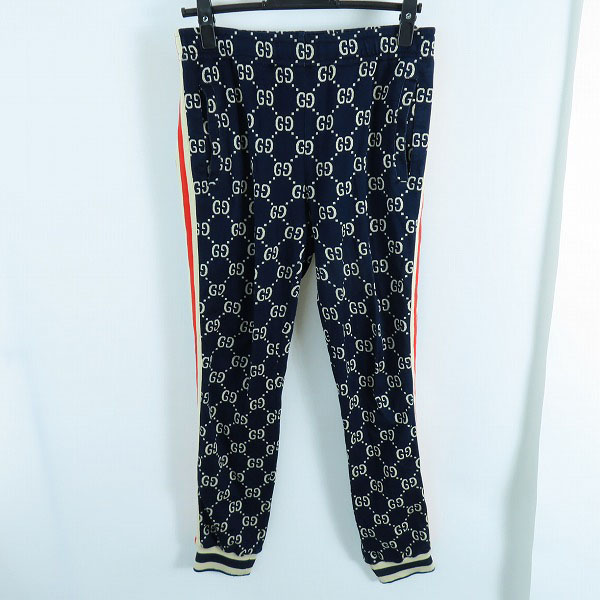 実際に弊社で買取させて頂いた【JPタグ】GUCCI/グッチ 18AW GGジャカード ジョギングパンツ/ジョガーパンツ/トラックパンツ 496920 X9V05/S