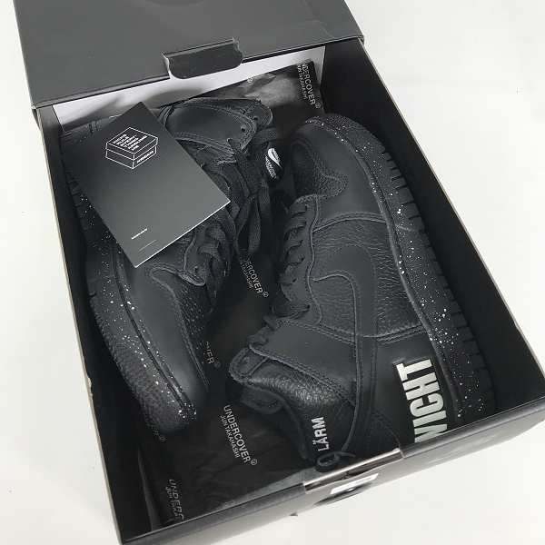 実際に弊社で買取させて頂いたUNDER COVER×NIKE/ナイキ×アンダーカバー Dunk High UNDERCOVER Chaos Black ダンクハイ DQ4121-001/24の画像 7枚目