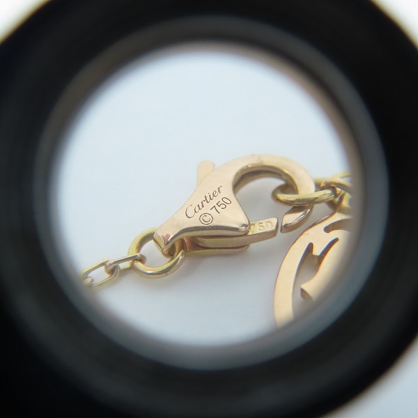 実際に弊社で買取させて頂いたCartier/カルティエ フォルサチェーン ネックレス/ロゴプレートネックレス AU750/K18の画像 2枚目