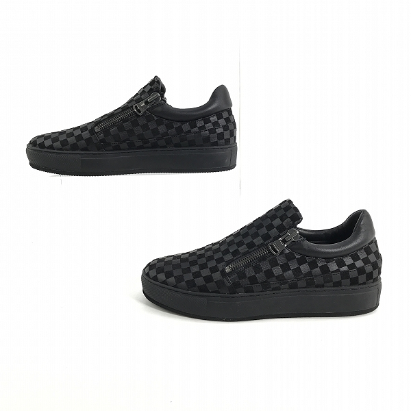 実際に弊社で買取させて頂いたISAMUKATAYAMA BACKLASH/バックラッシュ TRINITY ステアーヌバック レザー スニーカー 618-04  26.0の画像 3枚目