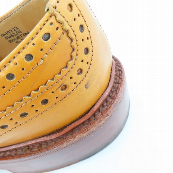 実際に弊社で買取させて頂いたTricker's/トリッカーズ BOURTON/バートン ウィングチップシューズ M5633/9.5の画像 7枚目