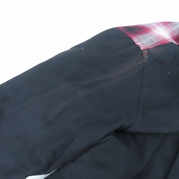 実際に弊社で買取させて頂いたmastermind/マスターマインド チェック切り替えシャツ/MC2-SH20-90/Lの画像 5枚目