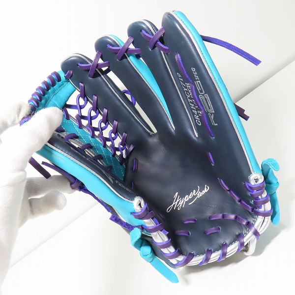 実際に弊社で買取させて頂いたRawlings/ローリングス HYPER TECH COLOR SYNC 軟式 外野手 右投げ用 グローブ GR4HTCY719の画像 3枚目