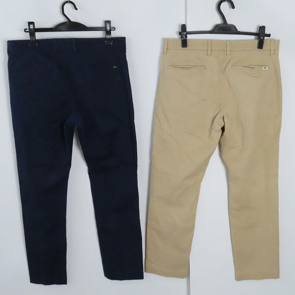 実際に弊社で買取させて頂いたLACOSTE/ラコステ スリムフィットストレッチチノパンツ 2点セットの画像 1枚目