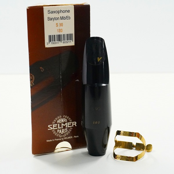 実際に弊社で買取させて頂いたSELMER/セルマー Saxophone Baryton Mi♭/E♭ S90 180 バリトンサックス マウスピース リガチャー セット