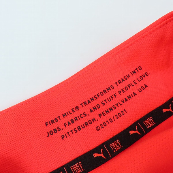 実際に弊社で買取させて頂いた【未使用】PUMA/プーマ 21-22 ACミラン プレマッチ 1/4 ジップトップ 764451-20/Lの画像 6枚目