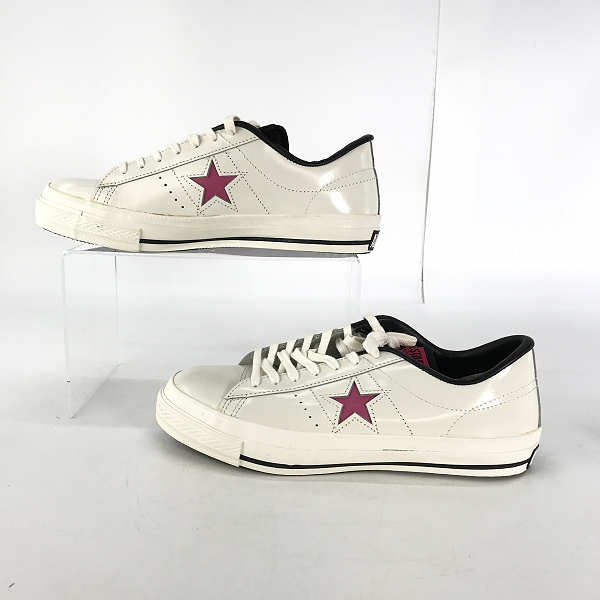 実際に弊社で買取させて頂いたCONVERSE/コンバース ONESTAR OX ワンスター WHITE/PINK スニーカー /9.5 の画像 3枚目