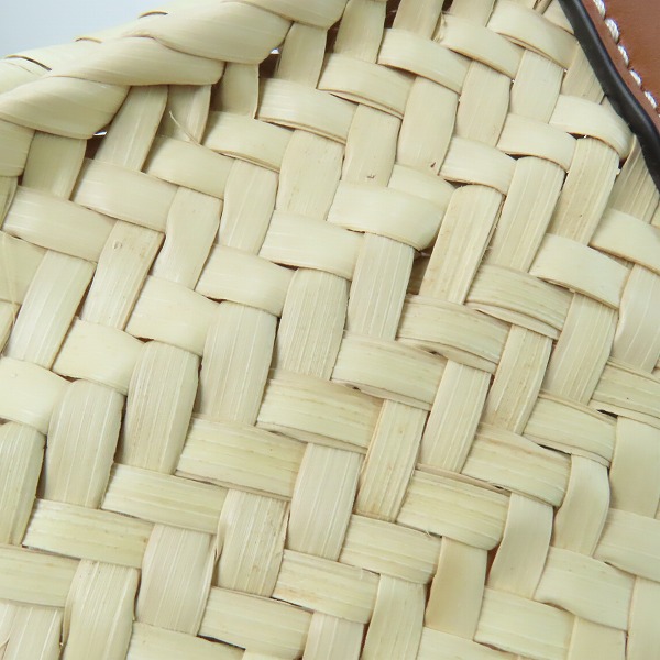 実際に弊社で買取させて頂いたLOEWE/ロエベ バスケットバッグ（ヤシの葉&カーフ）の画像 7枚目