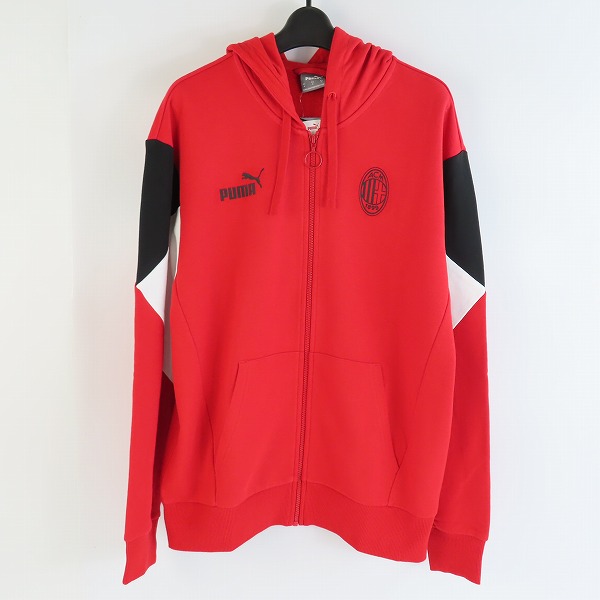 実際に弊社で買取させて頂いた【未使用】PUMA/プーマ ACミラン 21/22 FTBLCULTURE フーデッドスウェットジャケット 764374-01/M