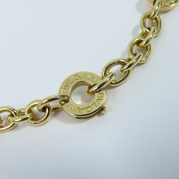 実際に弊社で買取させて頂いたBVLGARI/ブルガリ ブルガリブルガリ AU750/K18YG/イエローゴールド リンクブレスレット の画像 5枚目