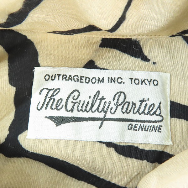 実際に弊社で買取させて頂いたWACKO MARIA × TIM LEHI/ワコマリア×ティムリーハイ 22SS HAWAIIAN SHIRT TIMLEHI-WM-HI26/アロハシャツ/虎/Ｍの画像 2枚目