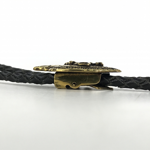 実際に弊社で買取させて頂いた(3)Gangsterville×galcia/ギャングスタービル×ガルシア TWO FACE/ダブルフェイス BOLO TIE/ボロタイ/ループタイ ブラス/真鍮の画像 4枚目