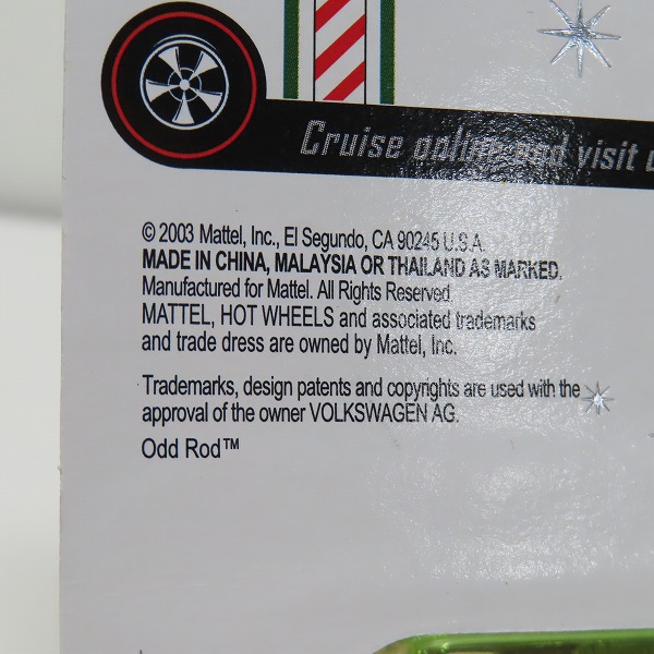 実際に弊社で買取させて頂いたHot Wheels/ホットウィール 1/64 2003 Red Line Club Exclusive  Holiday Car Beach Bomb Too/ホリデーカー ビーチ ボム トゥーの画像 6枚目