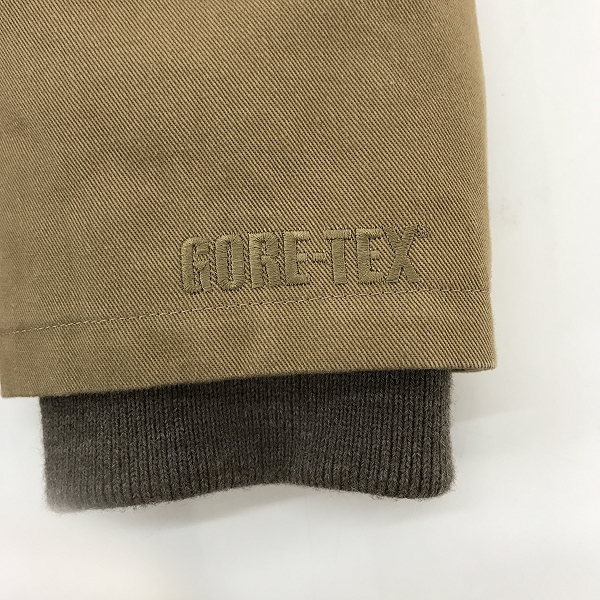 実際に弊社で買取させて頂いたBACKBONE×GORE TEX/バックボーン×ゴアテックス ダウンジャケット ベージュ BB13W-B14/Mの画像 7枚目