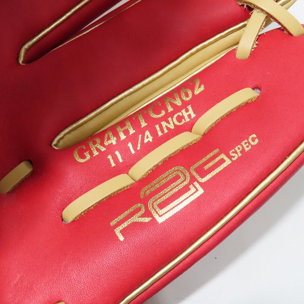 実際に弊社で買取させて頂いたRawlings/ローリングス HYPER TECH COLOR SYNC 軟式/内野手/右投げ用 グローブ GR4HTCN62の画像 6枚目