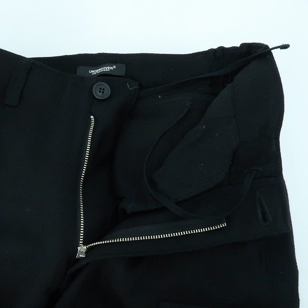 実際に弊社で買取させて頂いた【未使用】UNDERCOVER/アンダーカバー 23AW ビーズ装飾 ウールカーゴパンツ UC2C4513/3の画像 5枚目