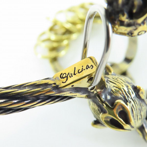 実際に弊社で買取させて頂いた(3)Gangsterville×galcia/ギャングスタービル×ガルシア キーホルダー DEVIL/デビル ブラス 真鍮 キーフック 15cmの画像 5枚目