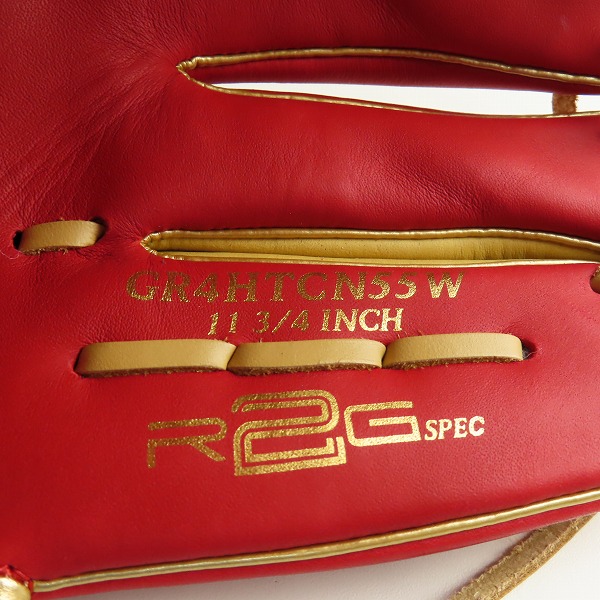 実際に弊社で買取させて頂いたRawlings/ローリングス HYPER TECH COLOR SYNC 軟式 オールラウンド 野球グローブ/グラブ GR4HTCN55Wの画像 8枚目