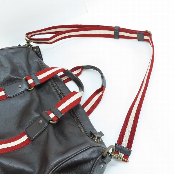 実際に弊社で買取させて頂いたBALLY/バリー レザー ボストンバッグ/トラベルバッグの画像 3枚目