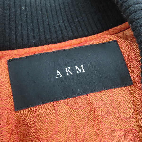 実際に弊社で買取させて頂いたAKM/エーケーエム 17AW ACTION MA-1 フライトジャケット B223/Mの画像 2枚目