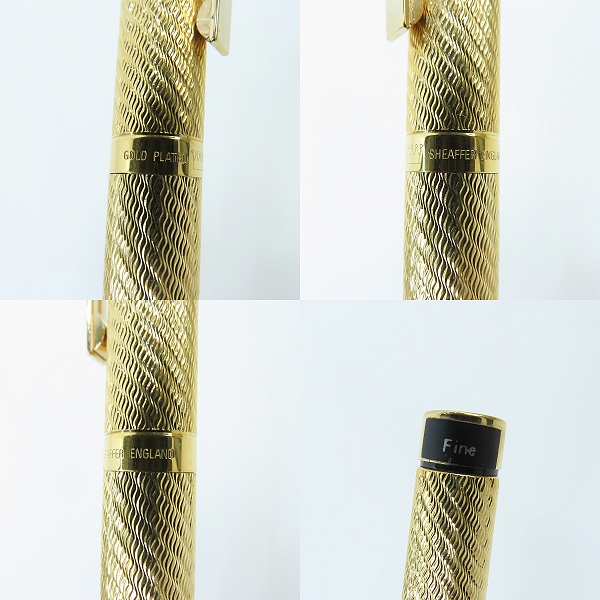 実際に弊社で買取させて頂いたSHEAFFER/シェーファー GOLD PLATED 万年筆 ペン先14K-585の画像 3枚目